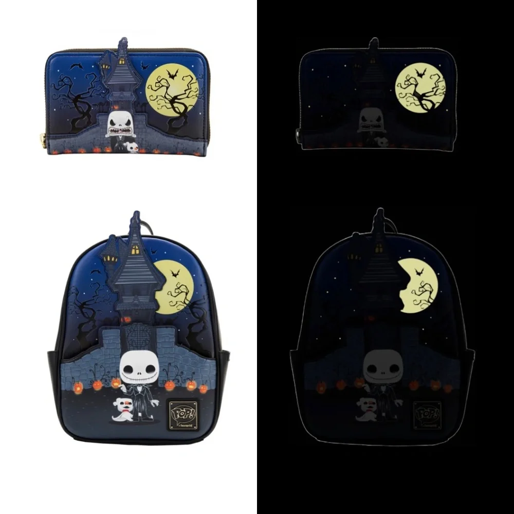 Loungefly Funko Pop Jack Skellington Mini Backpack and Wallet